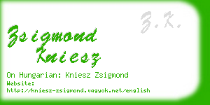 zsigmond kniesz business card